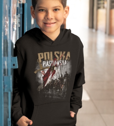 Bluza z kapturem dziecięca POLSKA PIASTOWSKA